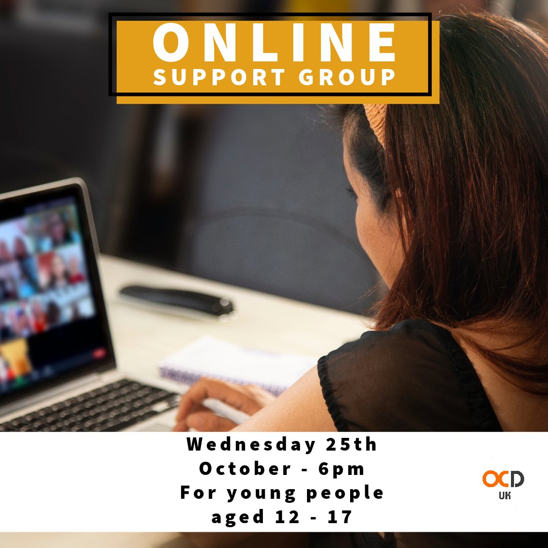 Don’t forget we are running an online support group for young people this Wednesday at 6pm! Visit here to register; ocduk.org/support-groups…