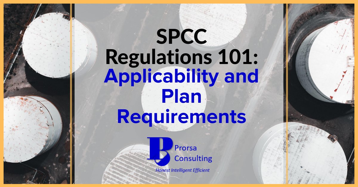 ProrsaConsultng's tweet image. Don't let the potential for oil spills undermine your environmental compliance. Gain a better understanding of SPCC requirements and help protect the earth. #epacompliance #oilspills #spillcontrol #envirocare #spcc
wp.me/p9qdxM-sJ