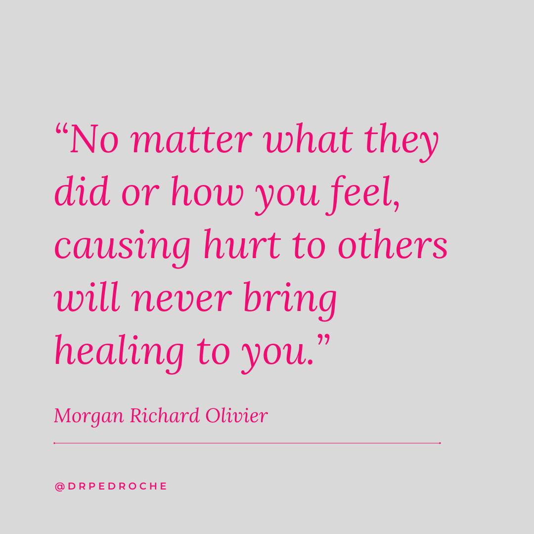 drpedroche's tweet photo. Causing hurt to others will never relieve you of your own hurt. If you're struggling with anger or resentment towards someone, therapy can help.
#Healing #mentalhealth #therapycanhelp #psychotherapy https://t.co/NW4EB5w6Zf