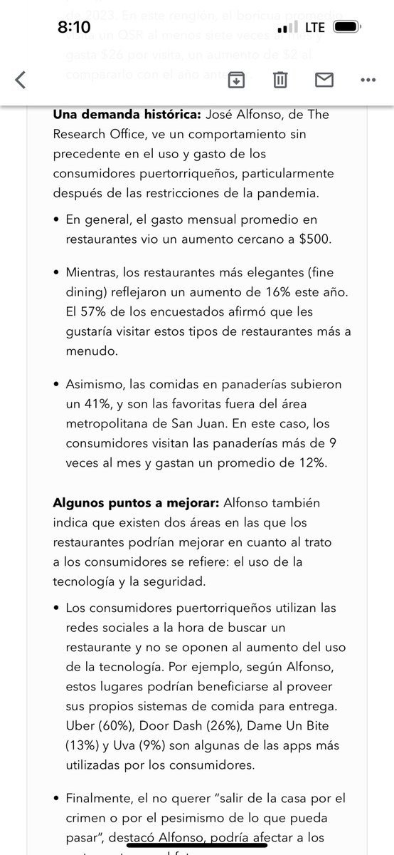 ¡Buenos dias! 🌞 ¿Sabes cuanto estamos gastando los boricuas en promedio al salir a comer? 🍽️🇵🇷

Entérate en nuestro último Pocillo ☕️