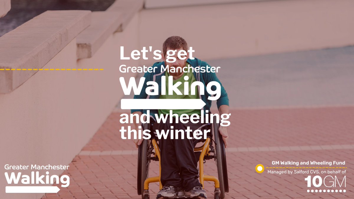 Let's get Greater Manchester's communities moving! 👣♿ The GM Walking and Wheeling Fund is distributing grants of up to £5,000 to VCSE organisations for activities that promote walking and wheeling this winter. Apply now: lght.ly/mc0845f @GMMoving