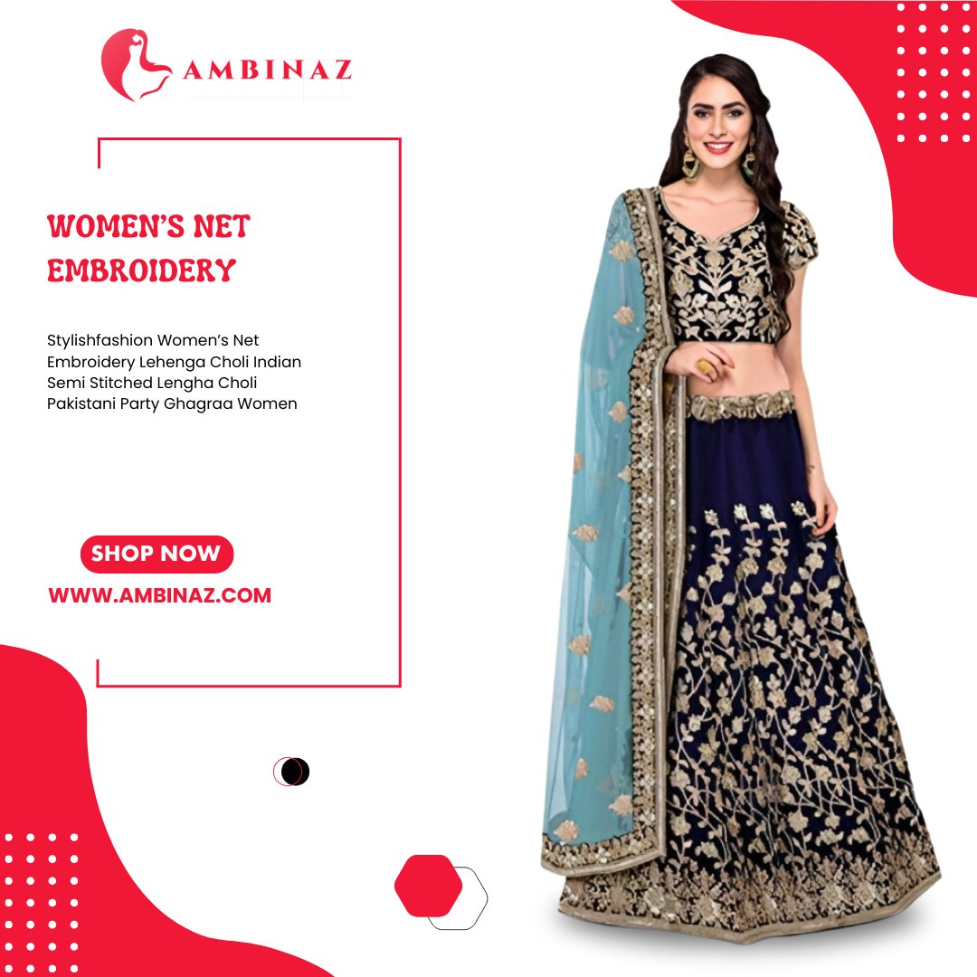 👗 Elevate Your Style with Elegant Lehenga Cholis! 

Dazzle like a true diva in our stylishfashion Women's Net Embroidery Lehenga Choli. This Indian Semi Stitched Lengha Choli is the epitome of grace and charm

Shop Now: ambinaz.com

#LehengaCholi #IndianFashion