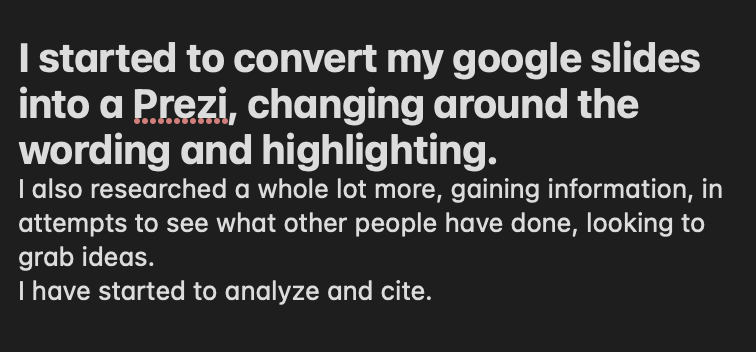 PaulMSU23's tweet photo. My progress for the #globalgoals #14 project. #webts23 My target is to convert the information gathered into something that can come to life. https://t.co/w9TenwRon6