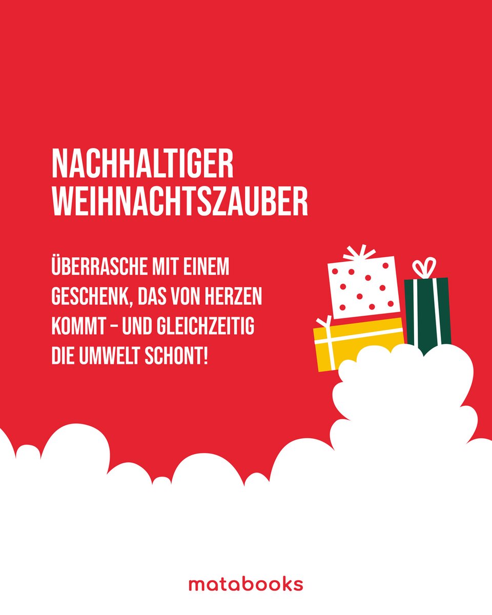 matabooks's tweet photo. IT'S BEGINNING TO LOOK A LOT LIKE GIFTMAS🎄 Do you want to celebrate #Christmas #sustainably and are looking for the perfect #gift? In our shop, you will find almost everything for everyone: https://t.co/2dImzkOcin
.
#matabooks #geschenkideen #weihnachtsgeschenke #weihnachten https://t.co/vjygOirVO5
