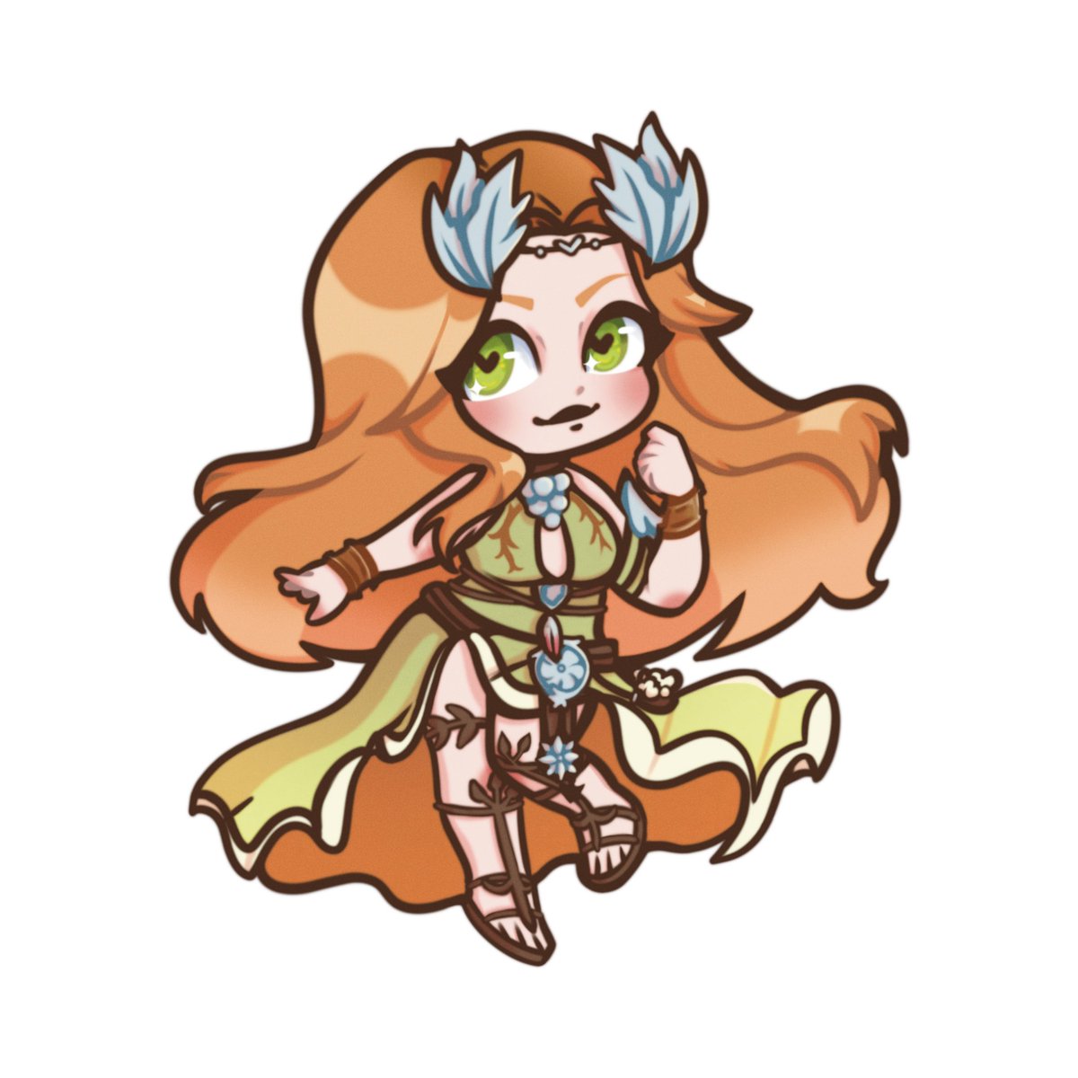Newtdoesarts's tweet photo. Stickers for Thaliak and Nophica will be in in Nov!!! I’m still itching to draw the rest of the 12, but I just have 0 time 😭 https://t.co/Gtb9w0FqZk