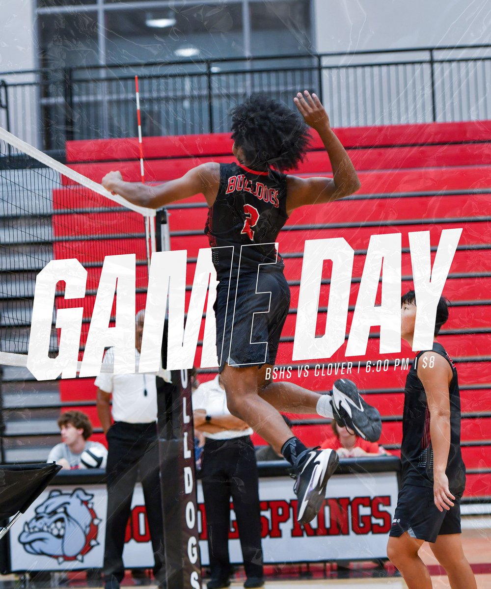 Playoff volleyball begins today for our boys team! They’ll host Clover tonight at 6 pm. It’ll be an $8 entry fee for everyone. Go Dawgs!!