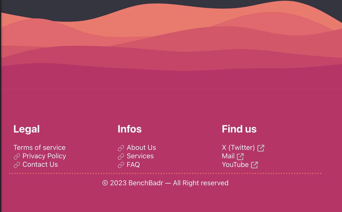 BenchBadr's tweet image. Thoughts on this footer ?
#css #react #vanillacss