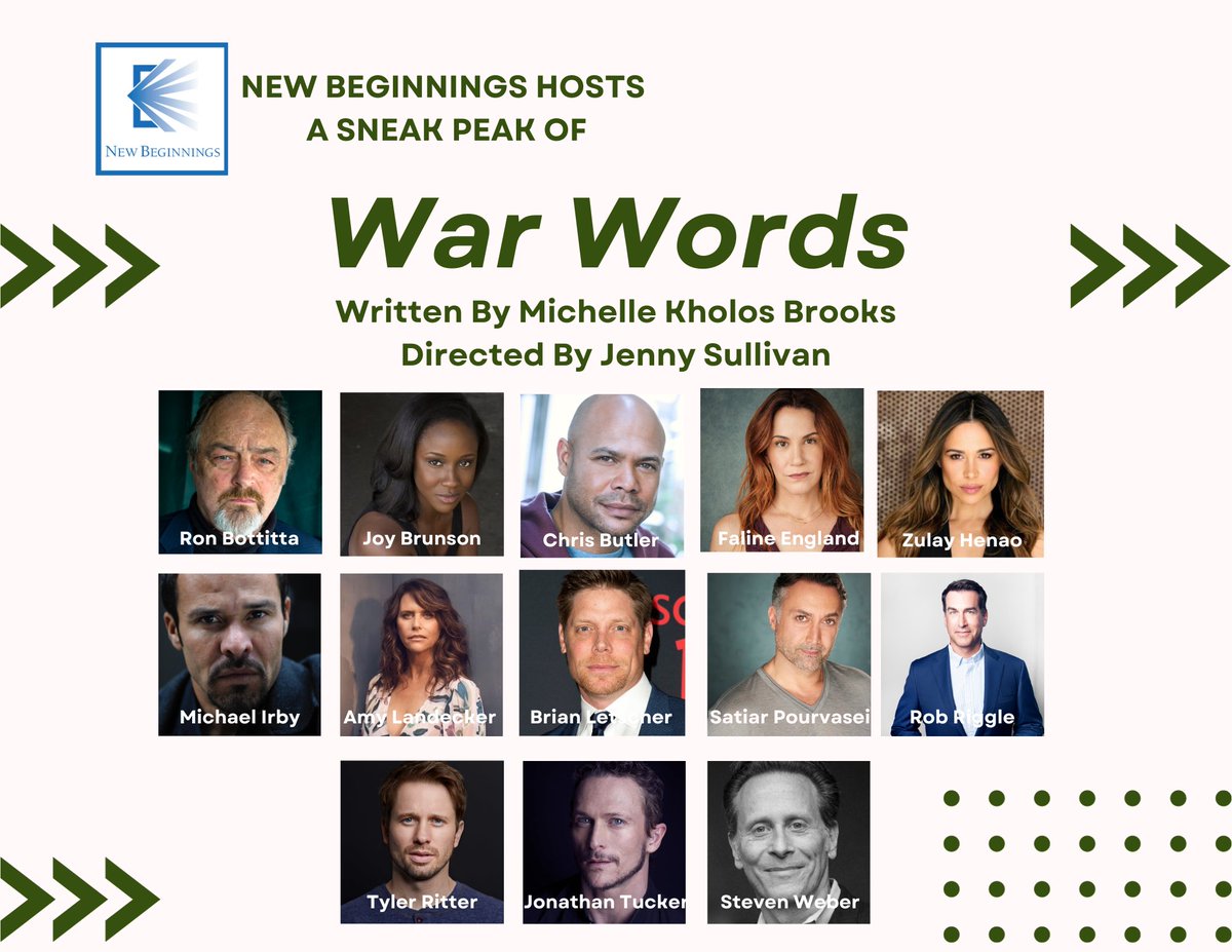 Do not miss this SNEAK PEAK of "War Words" at The New Vic on Saturday, 10/28/2023.