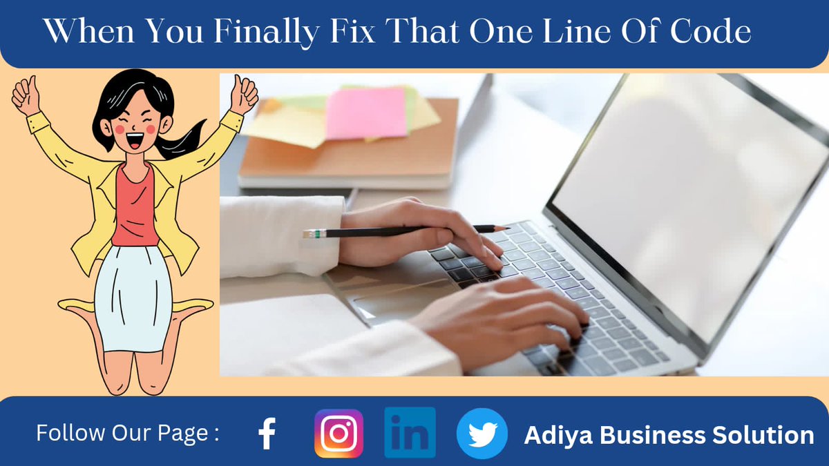 Adiyabusinessol's tweet image. #InnovateWithCode
#DigitalDreamWeavers
#CodeInnovators#TechEvolution
#DevelopersRock#CodeCreativity
#SolveWithSoftware
#CodingSuperstars
#TechTrailblazers#SoftwareSorcery
#CodeToTheFuture#TechPioneers
#DevGeniusZone#AppMagic
#CodeWithPassion