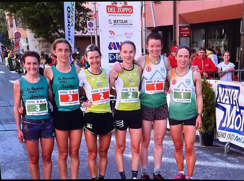 Congratulations to Mrs Gosling &amp; her team mate Sarah McCormick who came 3rd running for Ireland in the Trofeo Vanoni 2023 International Relay Race. This is a very popular race with teams from Italy, France, Scotland, Wales, Poland &amp; Ireland competing. #proud 🇮🇪 <a href="/lismorecollege/">Lismore College</a>
