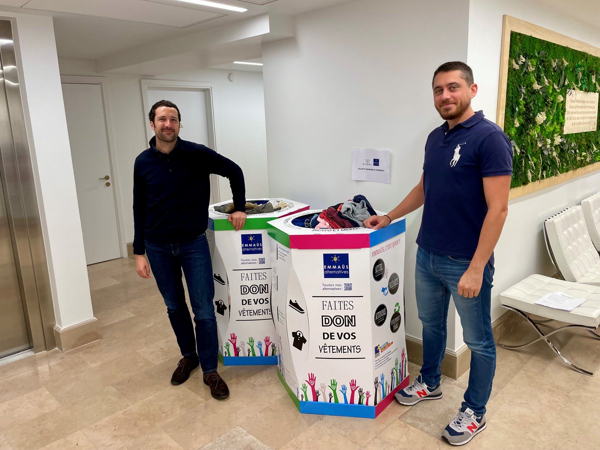 Dans le cadre de la semaine du développement durable et de notre démarche RSE nous avons organisé avec l’association <a href="/emmausalt/">emmaus-alternatives</a> une collecte solidaire de vêtements dans nos locaux de Rennes et Paris.

Au total, + de 400 kg ont été collectés !

Un grand merci à nos collaborateurs