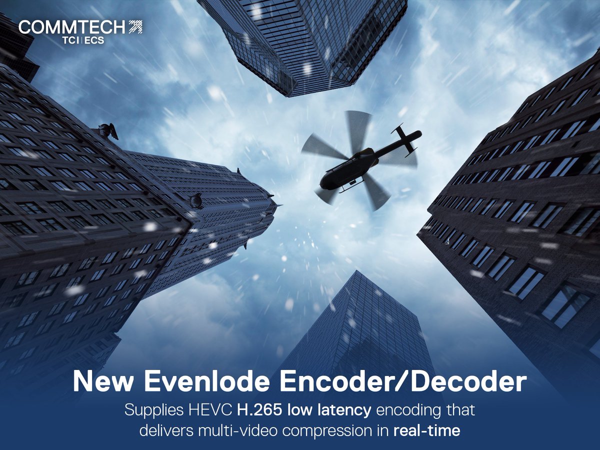 The Evenlode Video and Audio Encoder / Decoder supplies high-efficiency video coding (HEVC) H.265 low-latency encoding to deliver superior multi-video compression for efficient video recording and real-time, secure distribution. 
Learn more at: enterprisecontrol.co.uk/spx-commtech-i… #datalinks