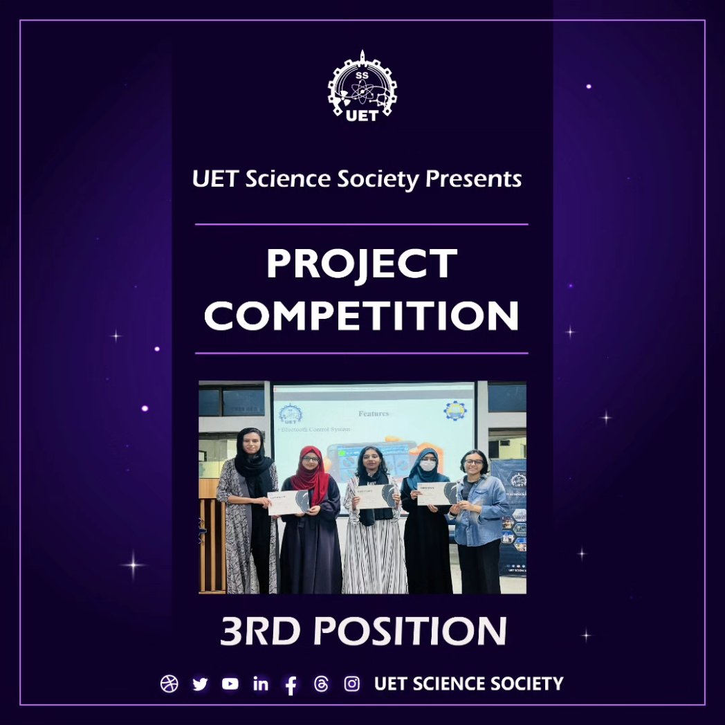 UET_SS's tweet photo. Among the brilliant teams, their projects stood out, that not only showcased exceptional knowledge but also exemplified the essence of teamwork and determination.
#sciencesociety #uet #UetSS #scientist #scientific #projectcompetition #technology #exhibition #STEMProjects https://t.co/riw1aW5HPw