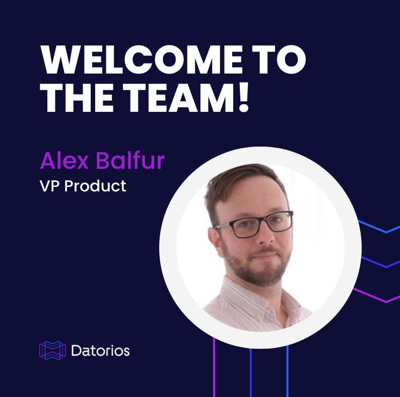 datorios's tweet photo. We want to welcome Alex Balfur who joined Datorios last month as our new VP of Products.

#newhire #datatransformation #dataproducts #streamingdatapipelines https://t.co/MxgN6BDGbv