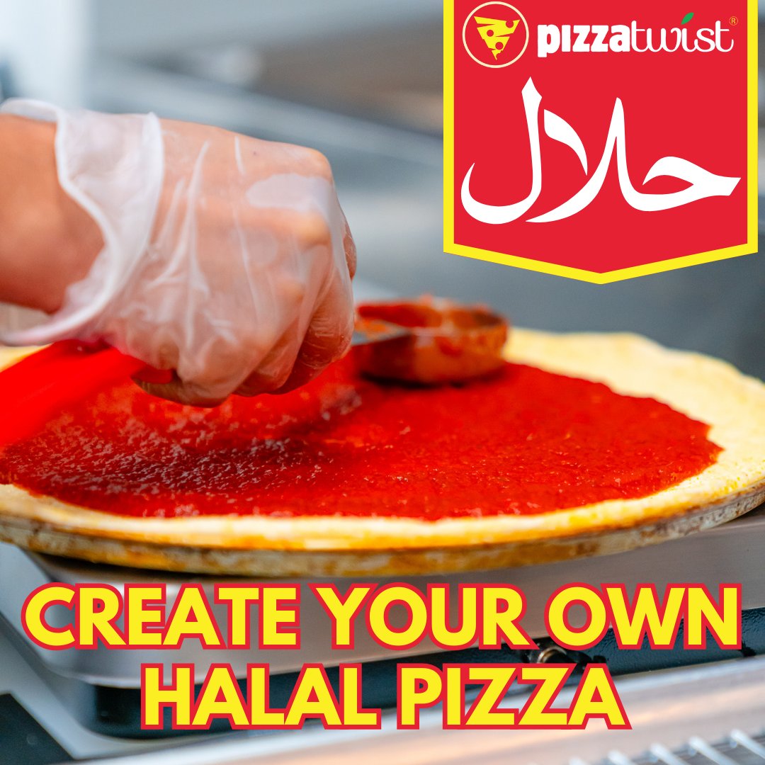 Pick all the Halal Options you Desire to make the Ultimate Pizza of your Dreams! 

Create Your Own at Pizzatwist.com

#createyourown #createyourownpizza #custompizza #veganfood #glutenfreefood #halalfood #vegetarianfood #meatlovers #everythingyouneed #pizzatwistriverside