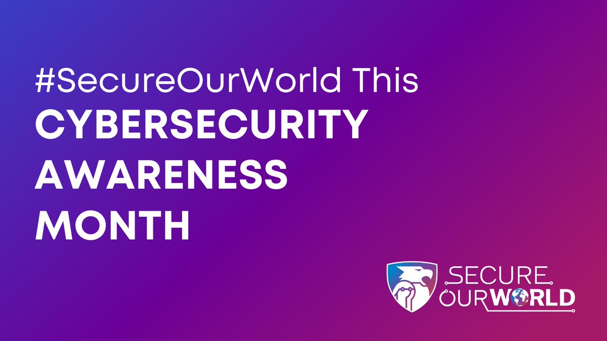 #CybersecurityAwarenessMonth Tip: If you connect it, protect it. Outsmart cyber criminals by regularly updating your software.  #SecureOurWorld #CybersecurityAwarenessMonth