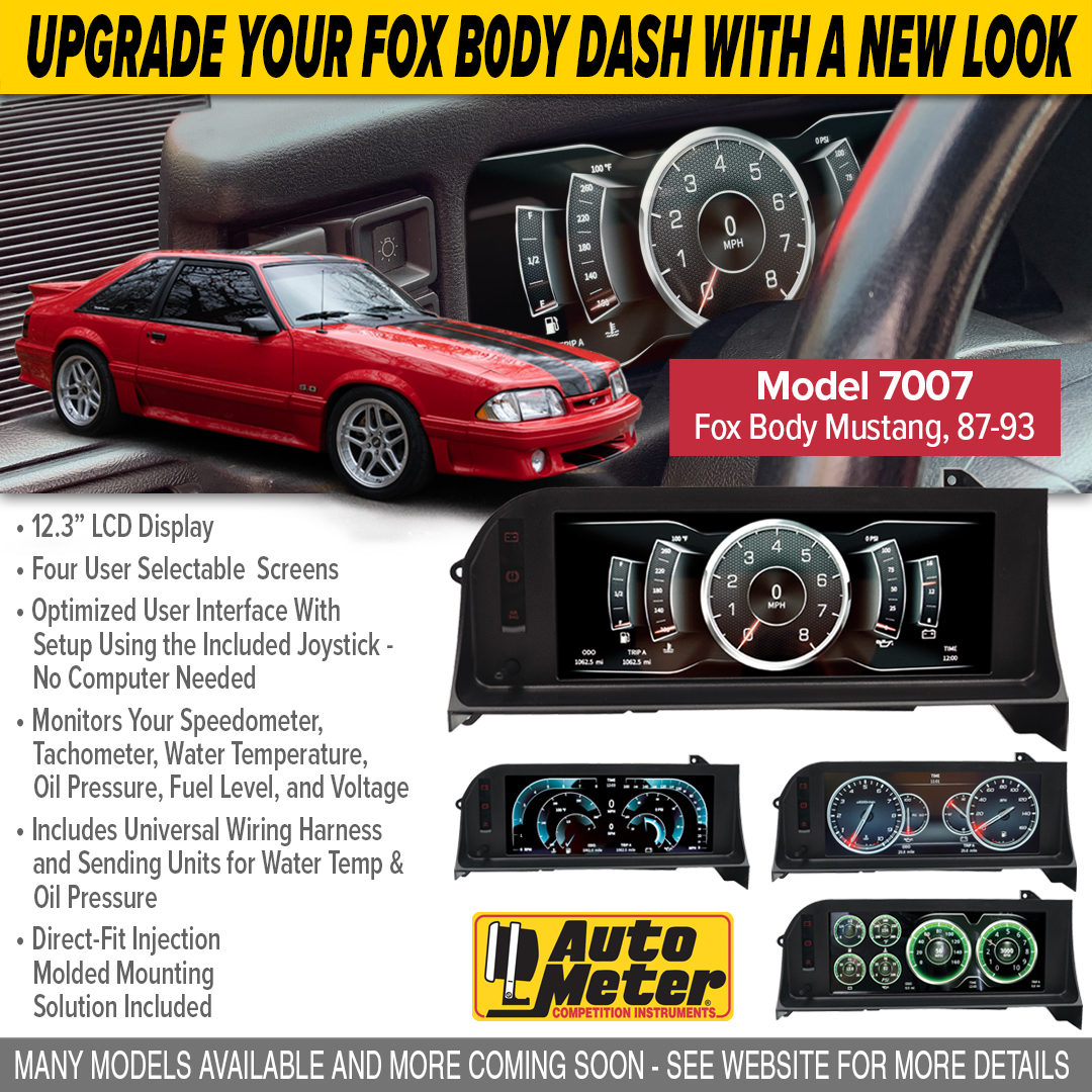 AutoMeter's tweet photo. Check our AutoMeter’s InVision digital dash for the 1987-93 Ford Mustang. This unit is easy to see, providing clear visuals without the need to take your eyes off the road.
Check out our latest blog at https://t.co/va19hAYCrU
#fordmustang #foxbodynation #foxbodymustang https://t.co/UAe81oGQwy