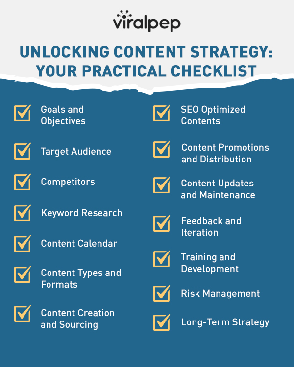 Elevate your content game with our comprehensive checklist! 📝🚀 #ContentStrategy #Success #DigitalMarketing #ContentMarketing #SuccessInTheMaking