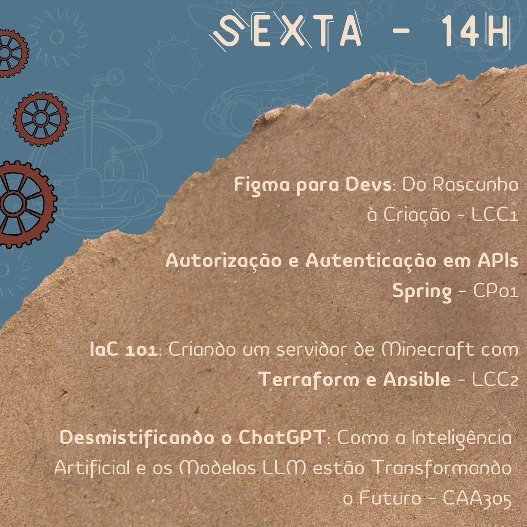 OpenDevUFCG's tweet photo. Eita que a semana nem começou direito e eu já to trazendo conteudo pra vcs !! Vamos participar dos eventos dessa semana ? Confere só tudo de legal que vai ta rolando e já garante a sua inscrição 🥰

forms terça: https://t.co/XB3wt196fD

forms sexta: https://t.co/OwypWAgrom https://t.co/kRWBTBOjJ8
