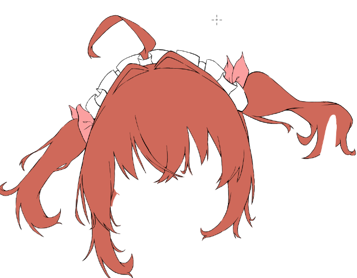 「おSkeb髪の毛部分の下塗りは終わりました 」|ベルクート@艦これ絵描きのイラスト