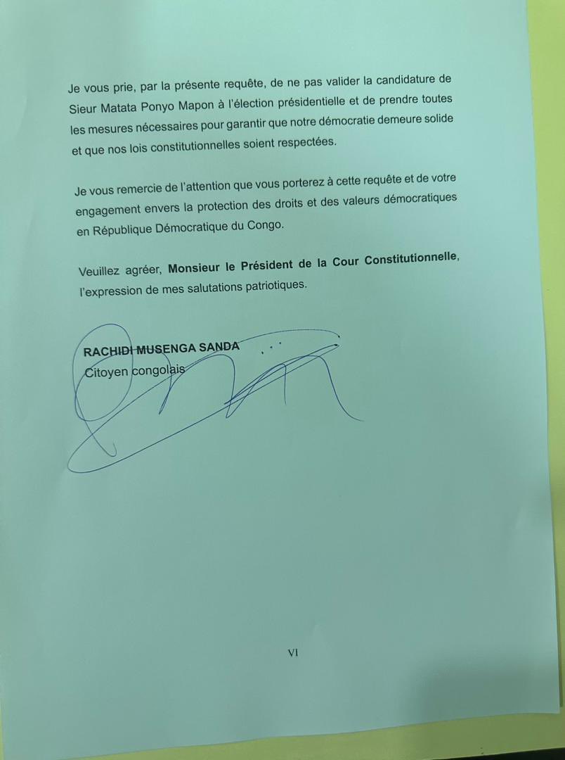 #RDC: La Cour constitutionnelle toujours en évaluation des candidatures à la présidentielle du 20. Déc. 2023. Cependant, une requête a été déposée contre le candidat <a href="/Mapon_Matata/">Matata Ponyo Mapon</a> pour cause des contentieux politiques et antécédents judiciaires. 

<a href="/Cour_constRdc/">Cour constitutionnelle RDC</a> <a href="/DieudonnKamule3/">Dieudonné Kamuleta Badibanga</a>