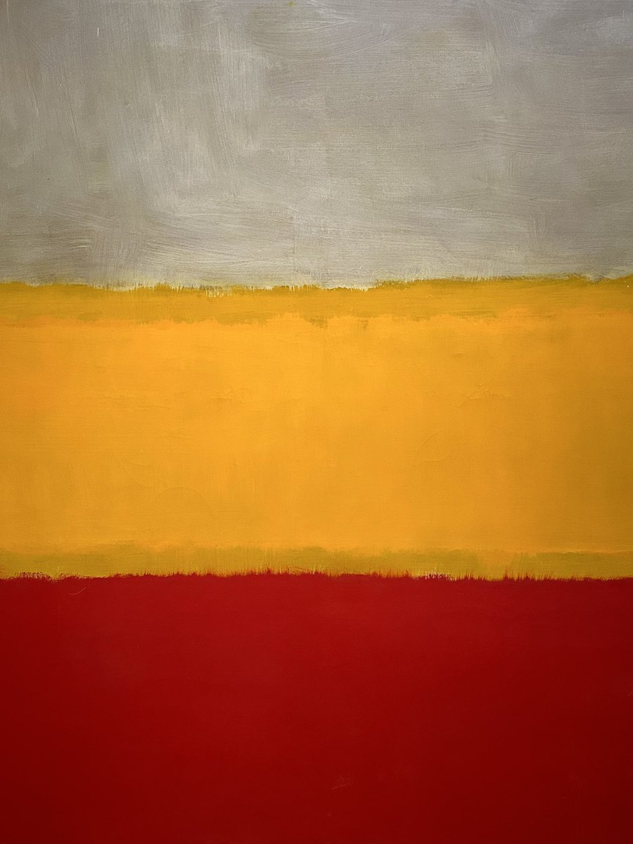 NicolasAlpach's tweet photo. En ce lundi gris, froid et pluvieux, le monde a besoin de Rothko et de couleurs. https://t.co/MKbc31gjLA