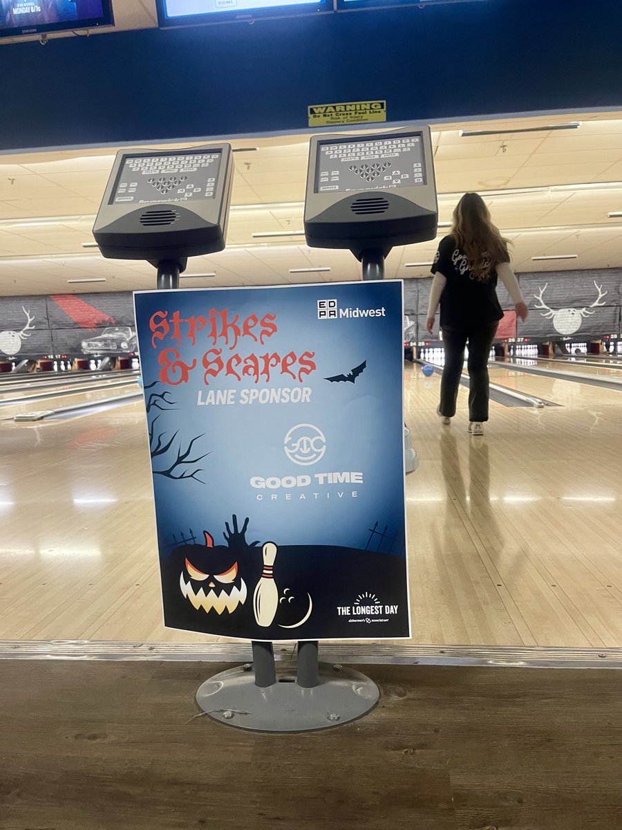 We were a proud sponsor of the annual #StrikesAndScares bowling event hosted by the EDPA Midwest last week! Proceeds from the event benefit the #AlzheimersAssociation 🎳🎃 
#tradeshowlife #eventprofs #edpa #edpamidwest #wbenc #industrynetworking