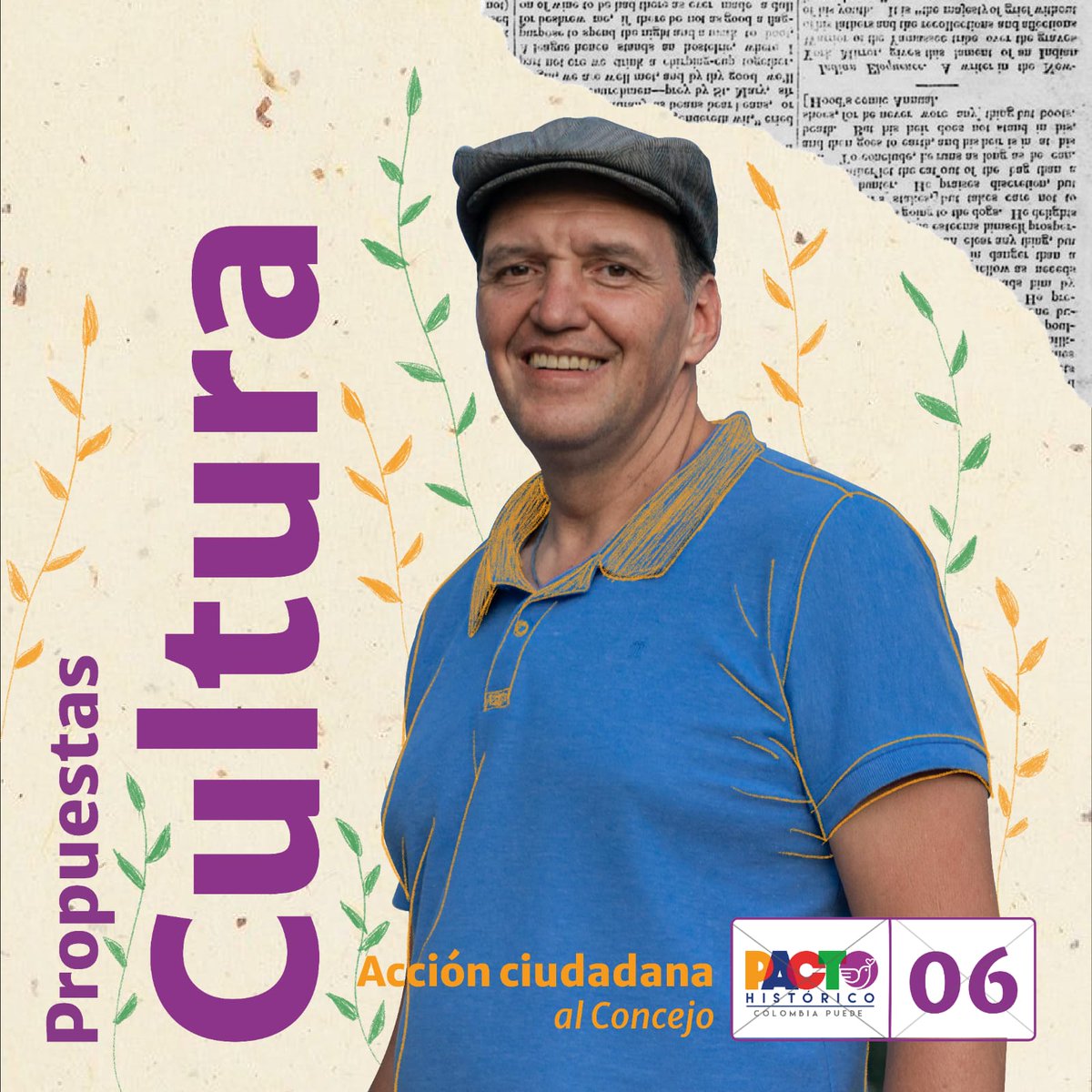 AlejandroLunaFa's tweet photo. 📣 Continuamos con la trenza de propuestas; desde nuestra campaña buscamos fortalecer la comunidad a través de la #cultura y mejorar el entorno urbano.

🗳 Este 29 OCTUBRE al Concejo de #Popayán marca #6 #PactoHistórico. ¡Vamos! ✊🏾

#AlejoAlConcejo #concejo6 #Propuestas https://t.co/lHXN87c3vt