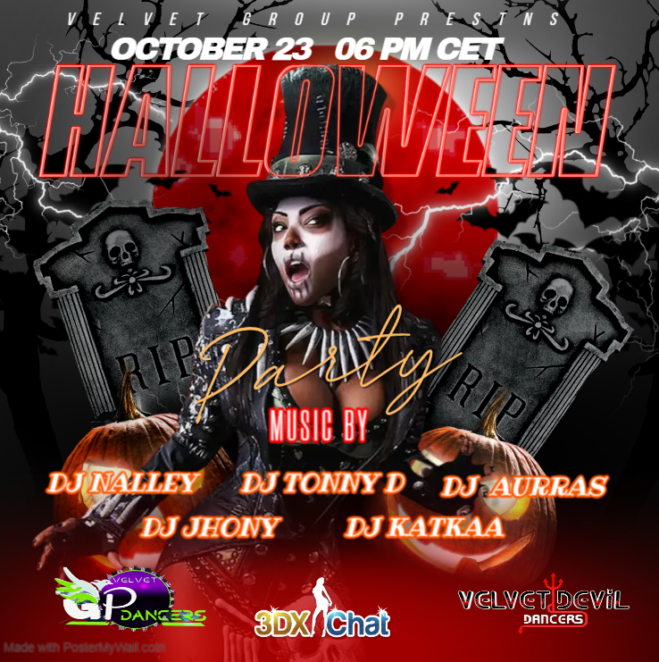 booo boo booo 

Jut practicing my scaring skills for tonight .. because it's our Halloween party tonight 

join us at 6PM 

Question: Why wouldn't the ghost dance at the party? 

He had no body to dance with him.

#3dxchatevent #3dxchat #Halloween