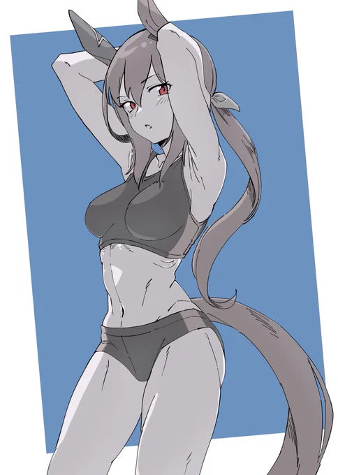 陸上部アヤベさん、絶対似合う。 #ウマ娘