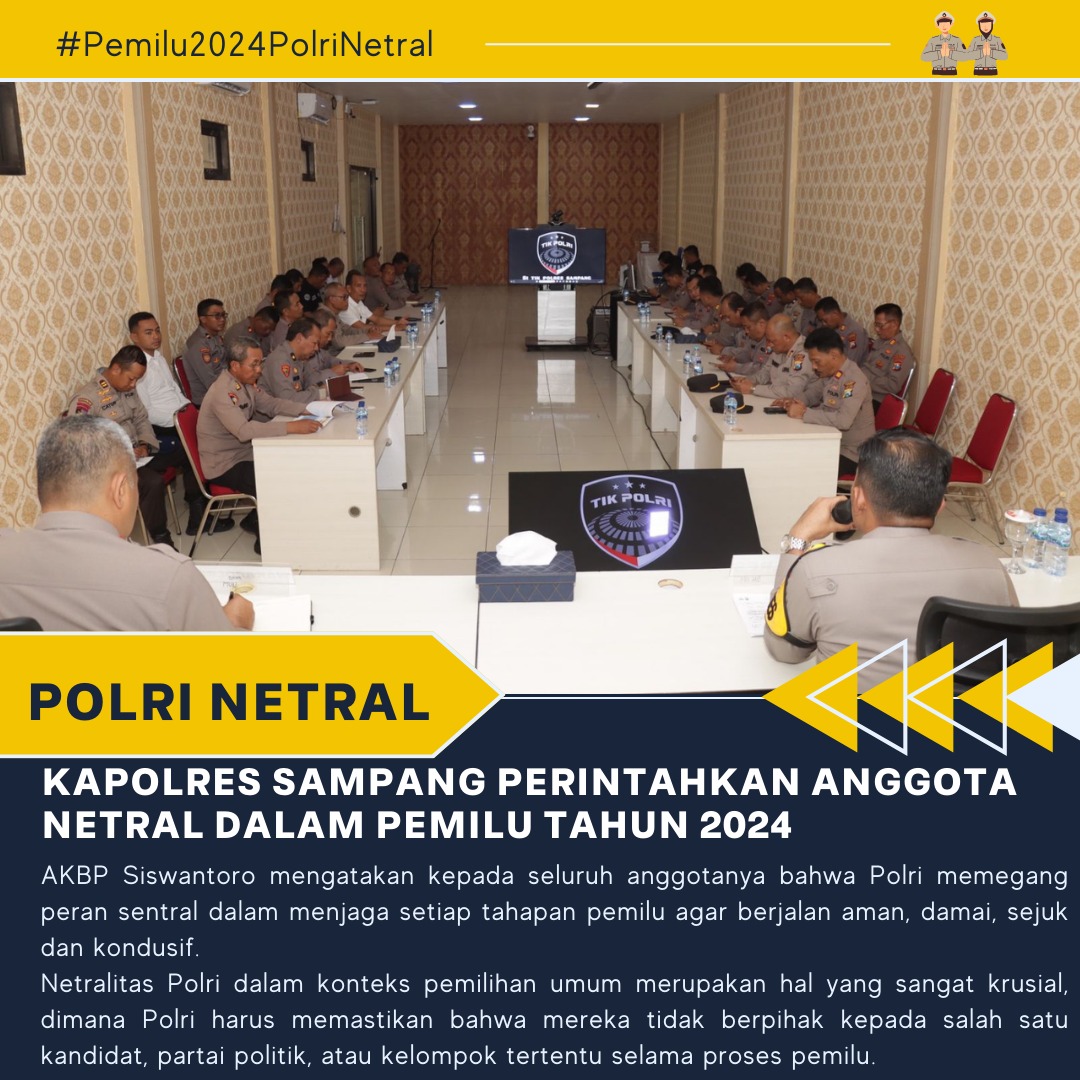 panesa_3's tweet photo. @Lonxboyyy Kapolres Sampang perintahkan anggota netral dalam Pemilu tahun 2024 https://t.co/TuH1Z3oGOU