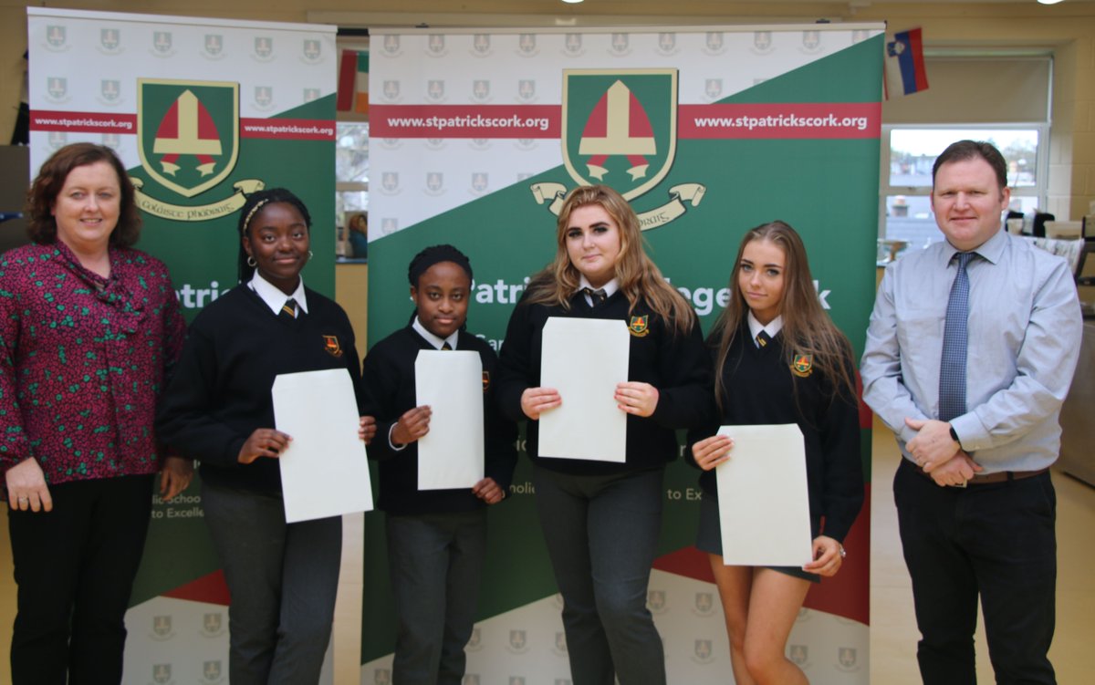 Congratulations to our @stpatscork TY/LCA students who received their Junior Cycle 2023 results on Wednesday. A relief for students to to get their results before the mid-term break. Photos here show some TY students getting their results. Many thanks to staff & parents also.