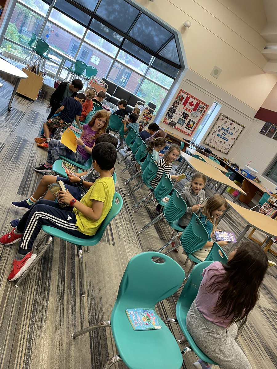 SmthLibrary's tweet image. #CSLD2023 everyone wins playing Library Musical Chairs - and we discover new books to love that we may never have met! @gr3_wildcat