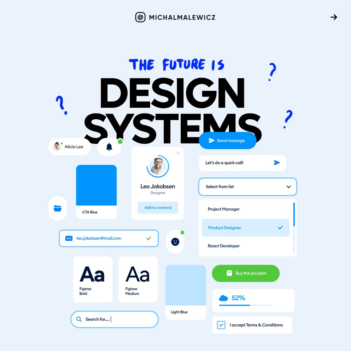 michalmalewicz's tweet image. Is the future all design systems? 

Is that a good thing? Let&apos;s explore in a thread!

1/6 🧵👇
