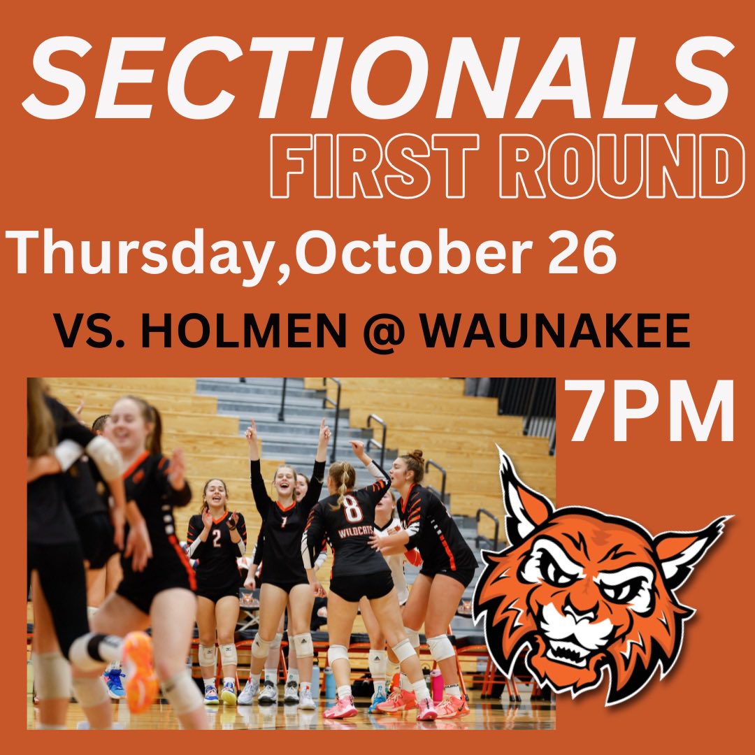 Rise and shine, it’s SECTIONALS WEEK👏🏼🐯👊🏼🐾😤🔥

🗓️ THURSDAY 
📍WAUNAKEE HS
⏰7PM 

#playoffs #stayhungry #notdoneyet