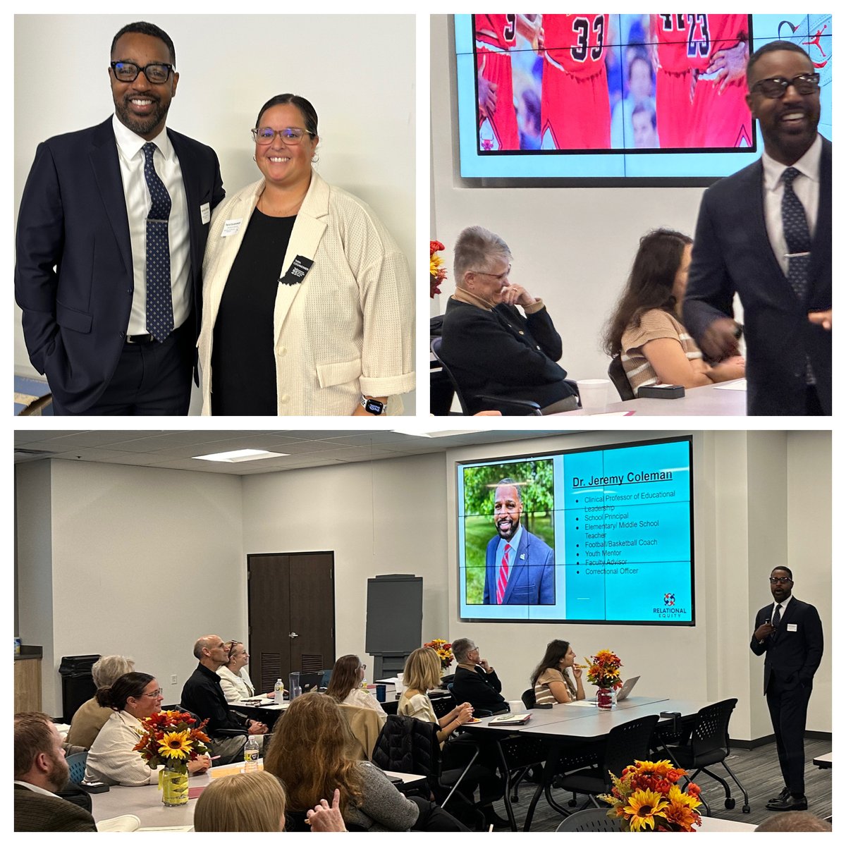Thank you <a href="/AssocTeacherEd/">ATE</a> . Honored to share my Relational Equity framework with fellow educators at the 2023 Fall Conference. Shout out to Tara Cocanower <a href="/T_Cocanower/">T. Cocanower // IN Teacher of the Year 2023</a>- 2023 Indiana Teacher of the Year!