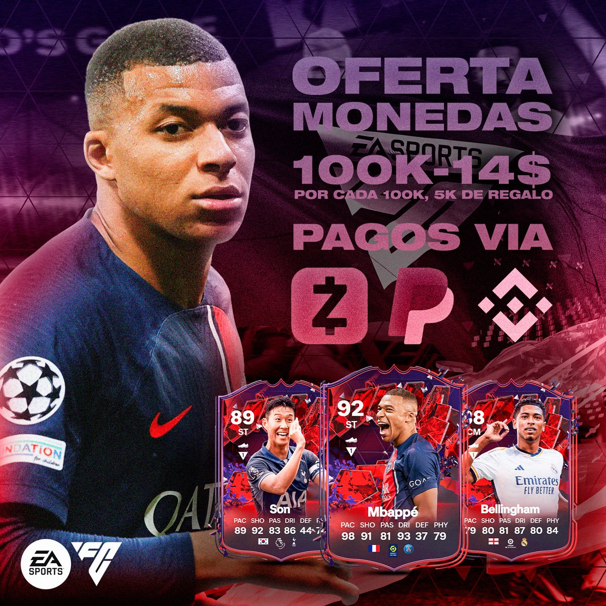 fifacoinsellvz's tweet photo. VENTA DE MONEDAS DISPONIBLE ACA EN FIFACOINSELLVZ🔥🚨

Mejores precio✅️
Metodo antiban✅️
24/7✅️
Atencion por whatsapp o cualquier plataforma✅️

5k de regalo por cada 100k en tu compra🌟🪙

#eafc24 https://t.co/kRMMC4dHKE