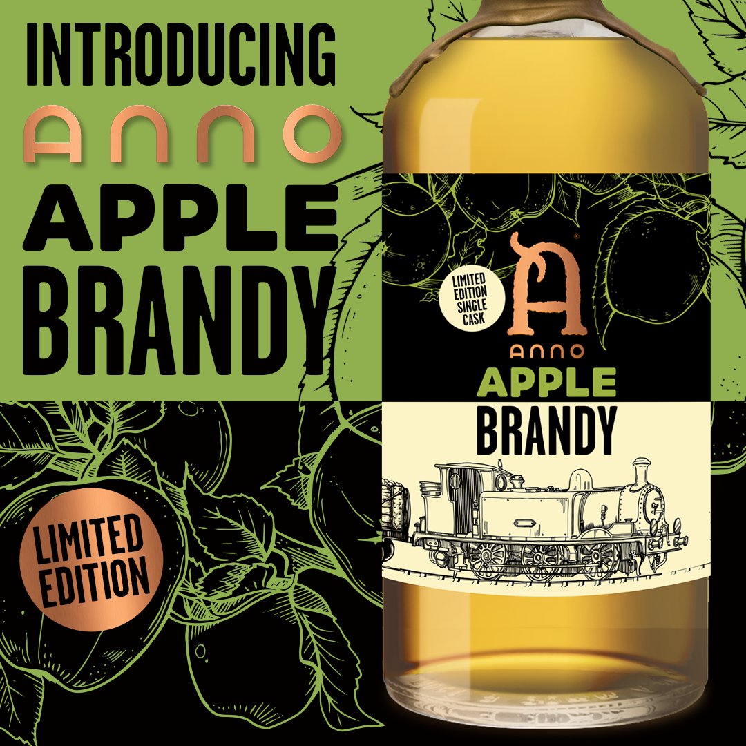 EXCITING NEWS! Anno will be releasing a LIMITED EDITION APPLE BRANDY! From 27th October you'll be able to buy a bottle or miniature. Matured in an ex-bourbon cask, Anno presents this fresh, oaky brandy with the crisp brightness of Biddenden Vineyard apples. We hope you enjoy it!