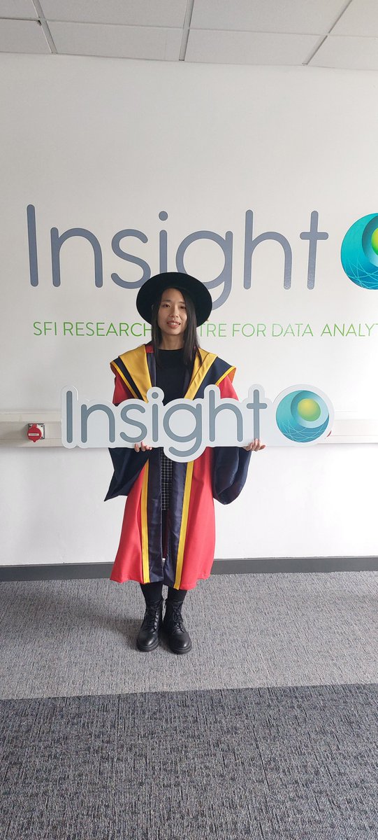 insight_centre's tweet photo. Congratulations to Insight's Dr Lili Zhang who was conferred with her PhD in computer science today at @DCU! Pictured with her proud supervisor Prof Tomas Ward #loveirishresearch #WeAreInsight 
@tomasward @dcucomputing @scienceirel https://t.co/O2kqpvpOXd