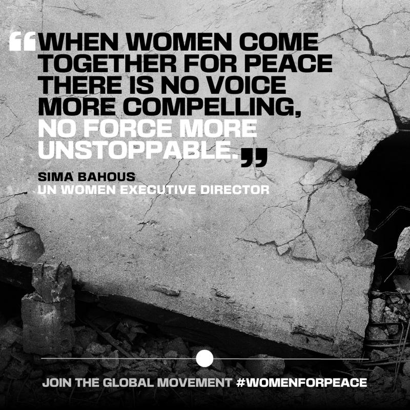 #WomenForPeace