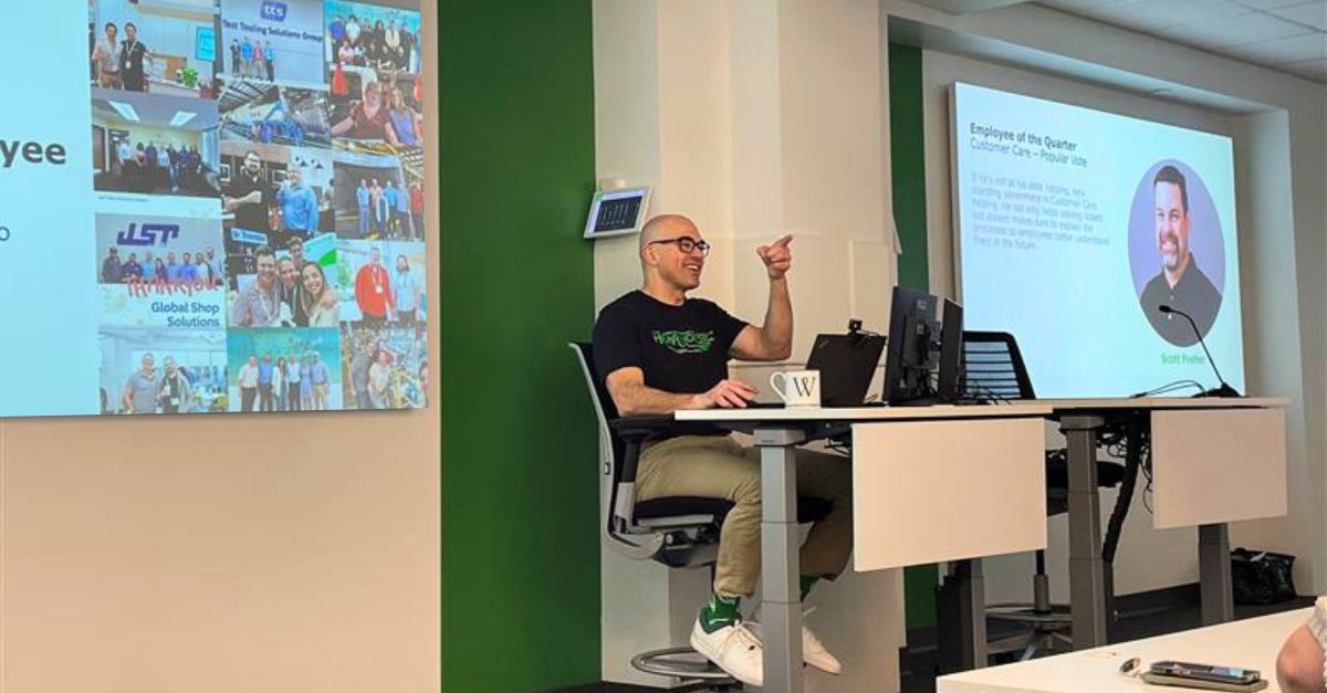 Inspiration is in the air after our Employee Town Hall today. We are all excited to get back out there solving manufacturers’ challenges and bring simplified manufacturing to you! #erpsoftware #townhall