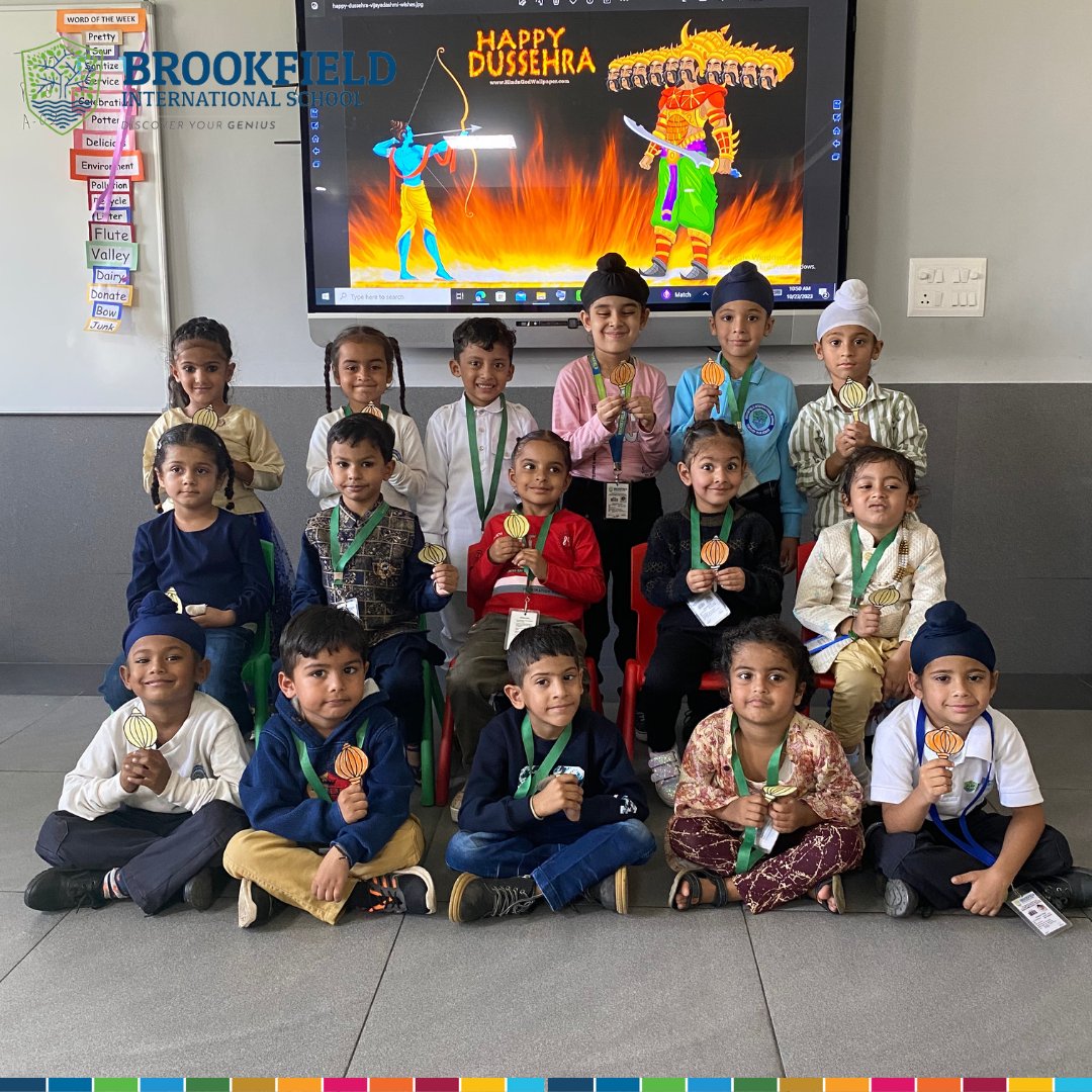 📷📷 Happy Dussehra, everyone! 📷📷
A day filled with traditions, celebrations, and the warmth of togetherness @bfis.
#Dussehra #Vijayadashami #FestivalOfGoodness #IndianCulture #TriumphOfGoodOverEvil #BrookfieldInternationalSchool #bestschoolever #bestschoolintown
