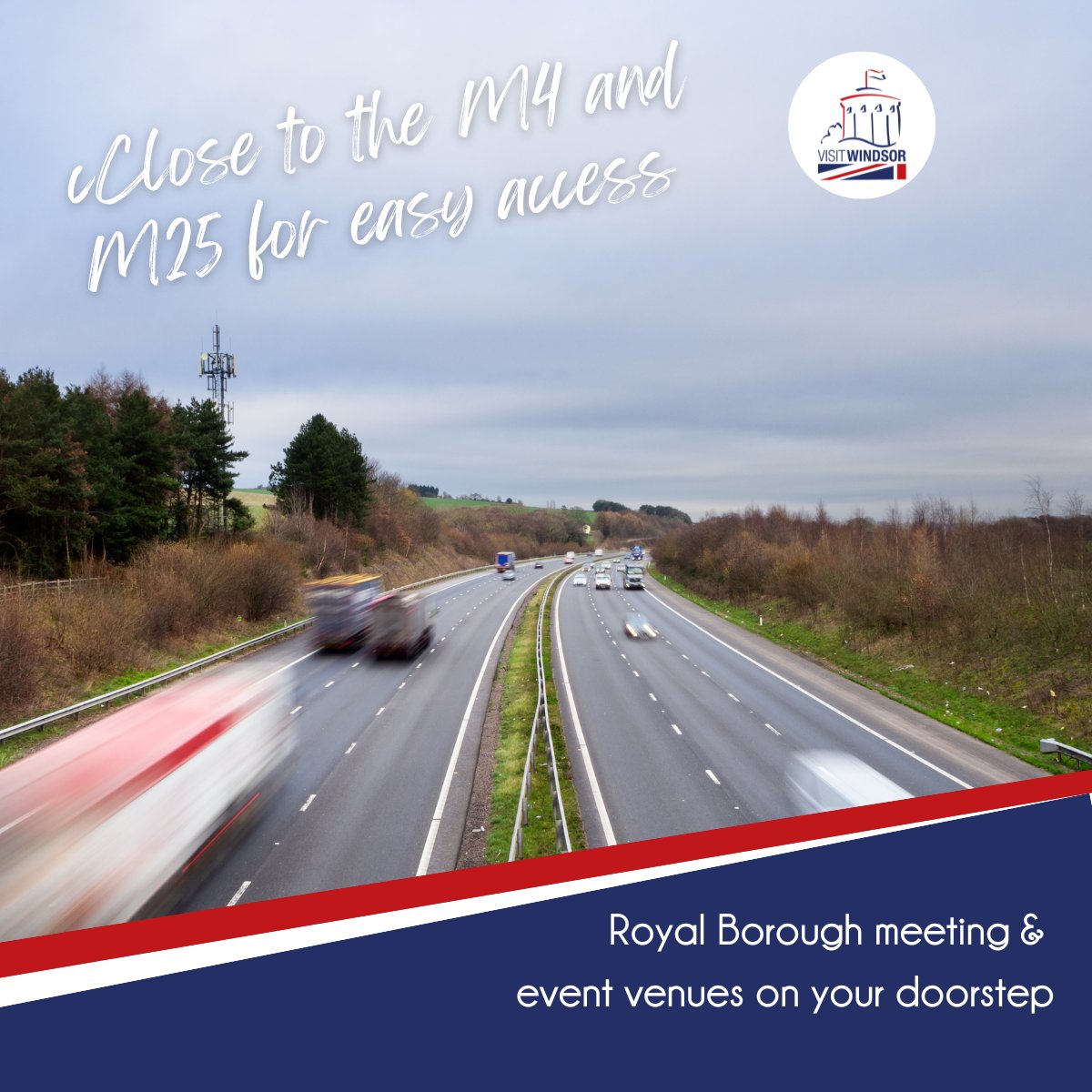 The whole of the Royal Borough is easily accessible via the motorway networks of the M3, M4, M25 and M40 and it’s well served by public transport. Sign up to our e-news for event and conference bookers here: bit.ly/MICEenews
#royalconnections #royalwindsor #eventprofs