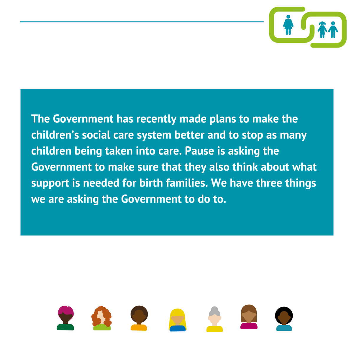 PauseOrg's tweet photo. Last week we published our new report #NeverMoreThanOnce. We are asking the government to make sure they think about what support birth families need. We have three key asks, here is a short summary 👇

Read the full paper ➡️ https://t.co/SWizEPmlrB https://t.co/Opz4byMJEh