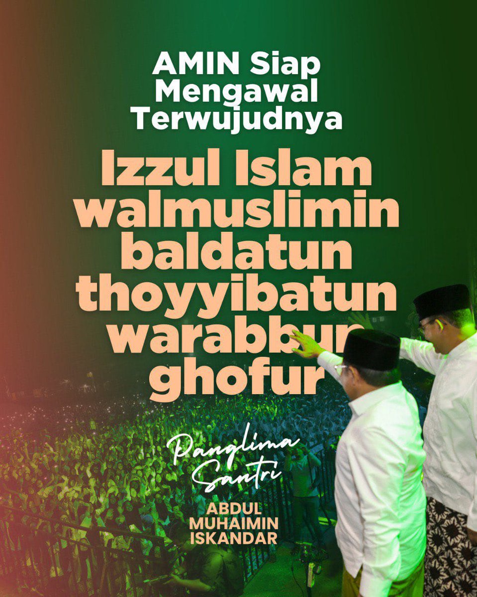 PrattomoWidagdo's tweet image. #AnisMuhaimin2024
#Panglima santri, berjiwa pemimpin