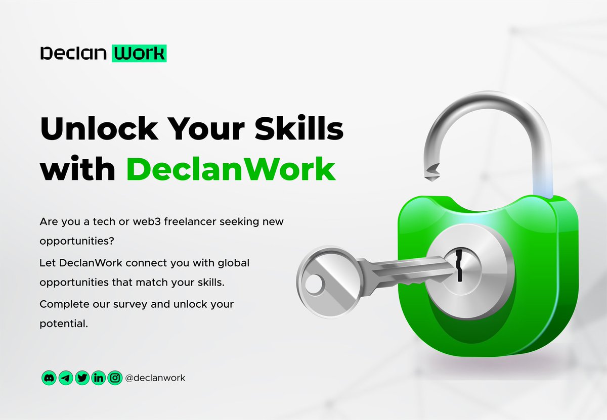 declanwork's tweet photo. #DeclanWork is here to simplify the process. Share your hiring needs in our survey, and we'll match you with #tech and #Web3 experts who fit your requirements and budgets.
Check out our survey form here⬇️
https://t.co/2JP3Q316s5 https://t.co/ujBDLhpWvt