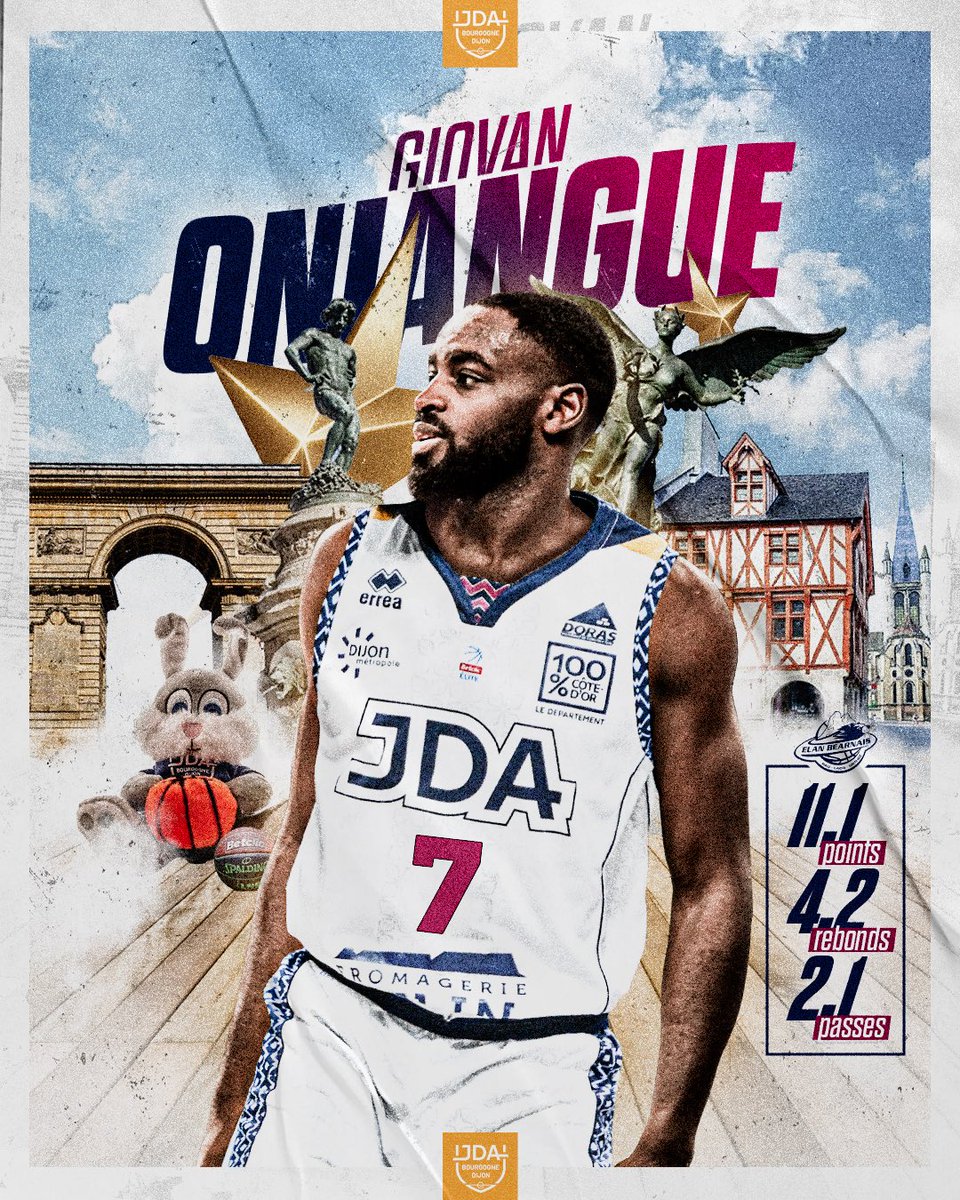 🤝 Giovan Oniangue, nouveau dijonnais

L’ailier franco-congolais 🇫🇷 🇨🇬 s’engage avec la JDA jusqu’à la fin de la saison 🔥🏀

Infos et décla’ : bit.ly/3Sapts8

<a href="/LNBofficiel/">Ligue Nationale de Basket</a> <a href="/BasketballCL/">Basketball Champions League</a> 

#MyJDA #BetclicELITE #BasketballCL