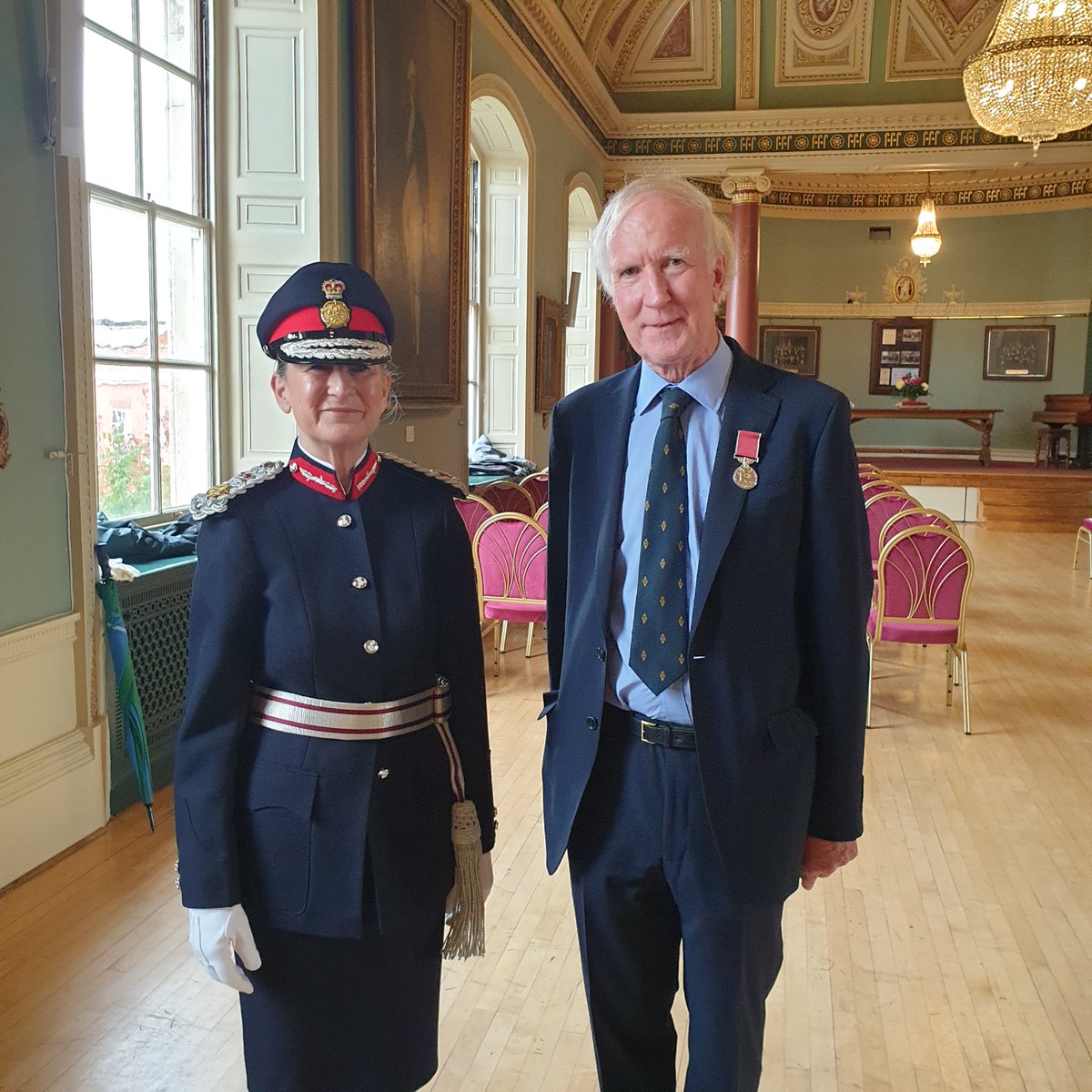 #mineralmonday A memorable afternoon on 20 Oct when I attended a ceremony  at Worcester Guildhall to collect my British Empire Medal, awarded for 'services to mineralogy' in the King's Birthday Honours List. Thank you to everyone who helped make this happen. #minerals #geology