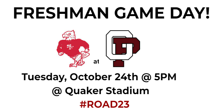 OPQuakersFB's tweet photo. FRESH season finale this evening at 5pm!  Go Quakers❗️ #ROAD23 https://t.co/OJUiWOefDb