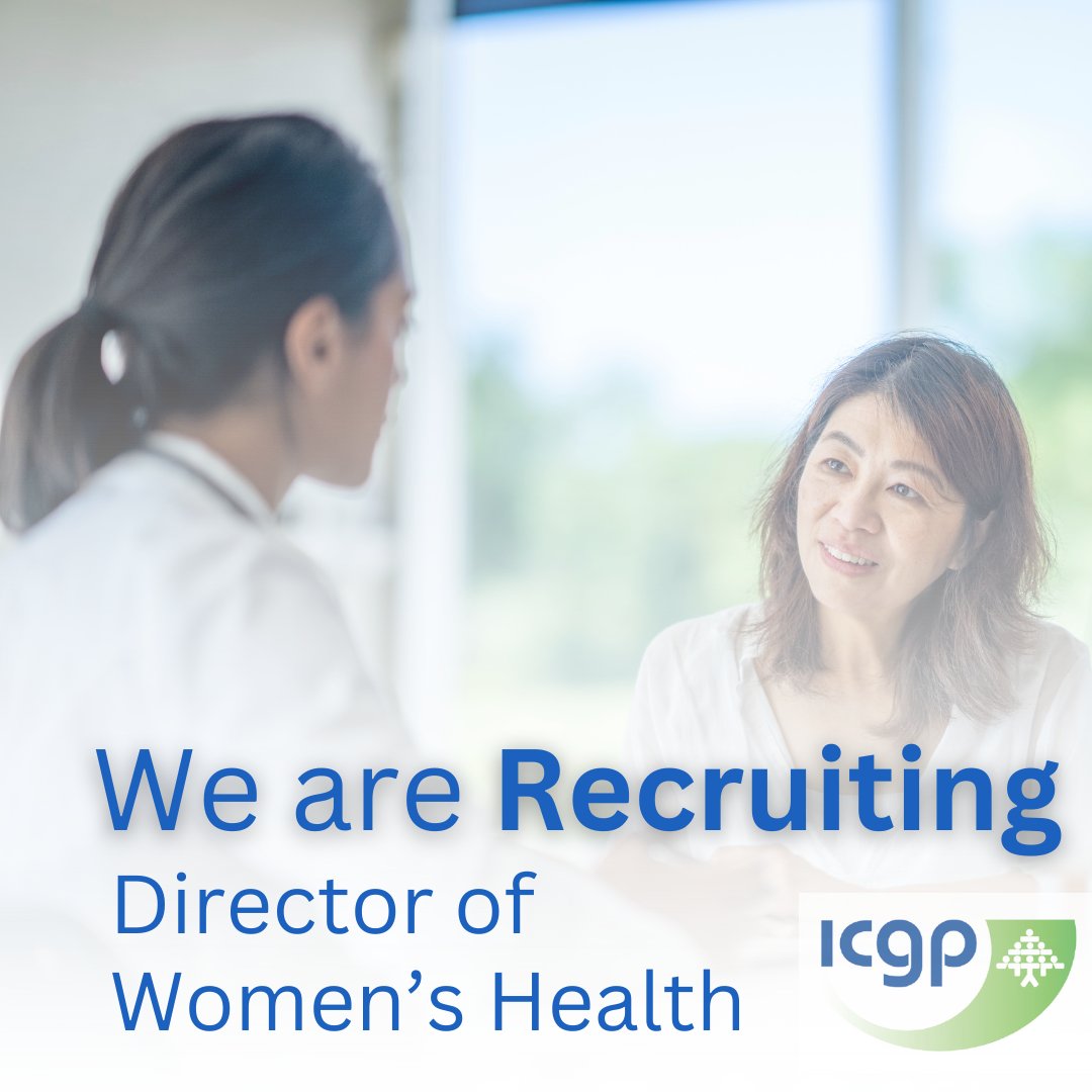 Are you an experienced GP interested in developing an ambitious agenda to deliver women’s health education to GPs and other health professionals?
The ICGP is recruiting a Director of Women’s Health.

Closing date is today 23rd October.
Details here bit.ly/3rPDBwl